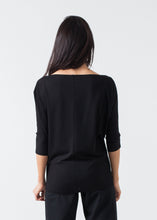 Load image into Gallery viewer, Boat Neck Top in Black