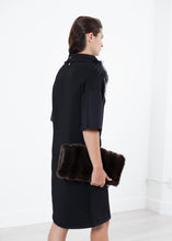 Load image into Gallery viewer, Ostrich Plume Dress in Black